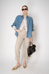 Rag & Bone Connie Denim Shirt in Light Blue Vancouver. Shop Online or in Store.