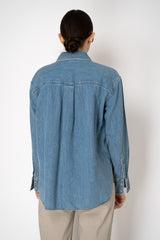 Rag & Bone Connie Denim Shirt in Light Blue Vancouver. Shop Online or in Store.