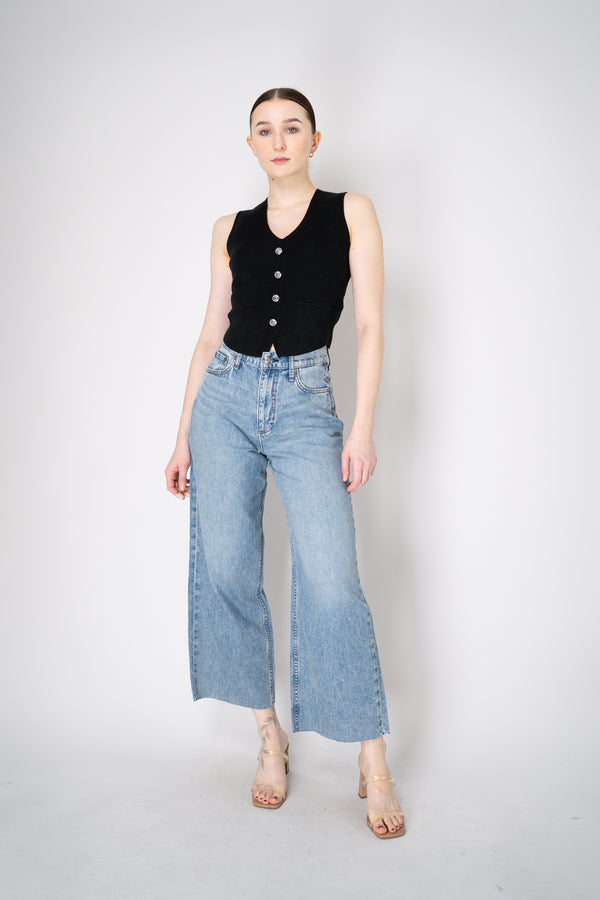 Rag & Bone Featherweight "Andi" Ankle-Length Wide Leg Jeans Vancouver. Shop Online or in Store