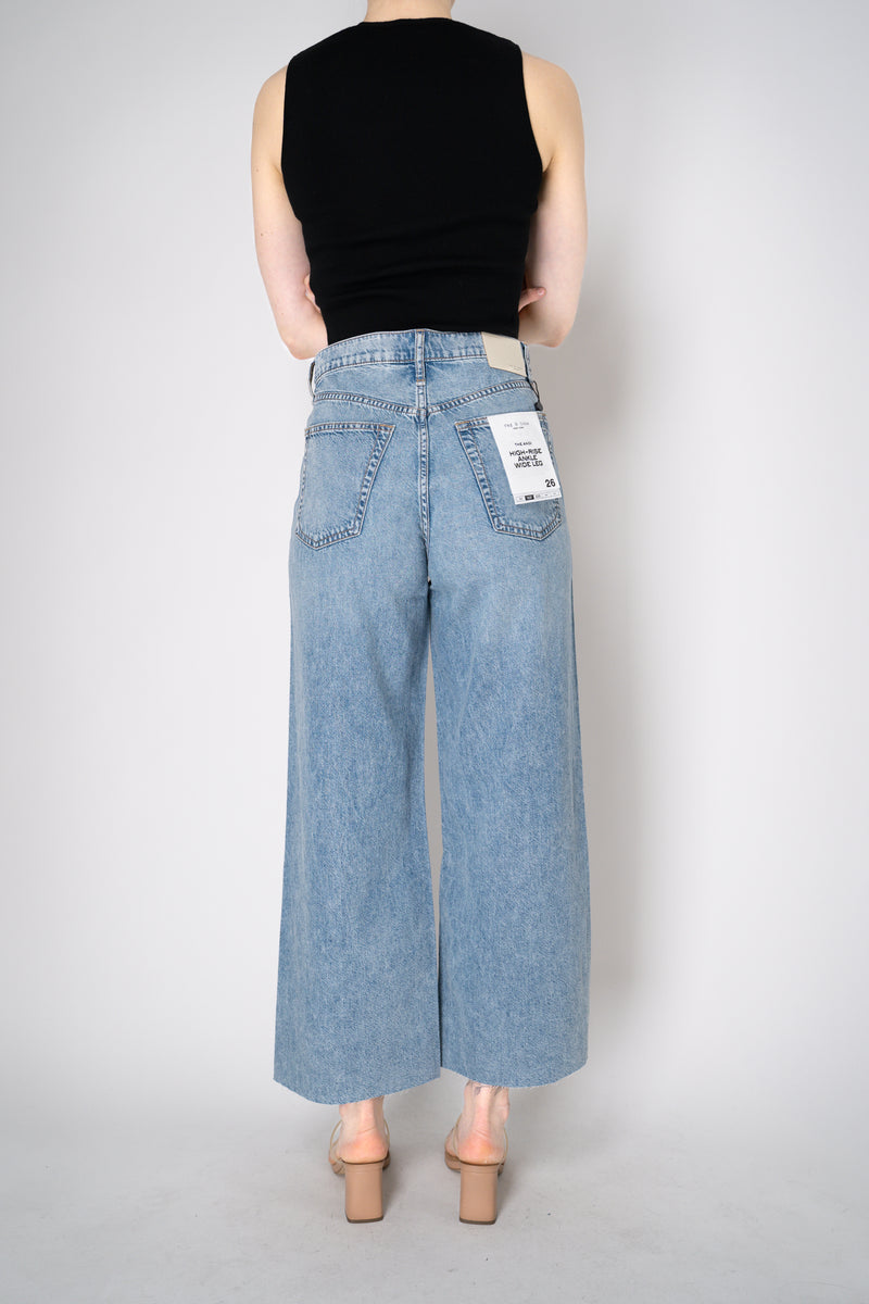 Rag & Bone Featherweight "Andi" Ankle-Length Wide Leg Jeans Vancouver. Shop Online or in Store