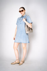 Rag & Bone Featherweight Denim Midi Shirt Dress Vancouver. Shop Online or in Store