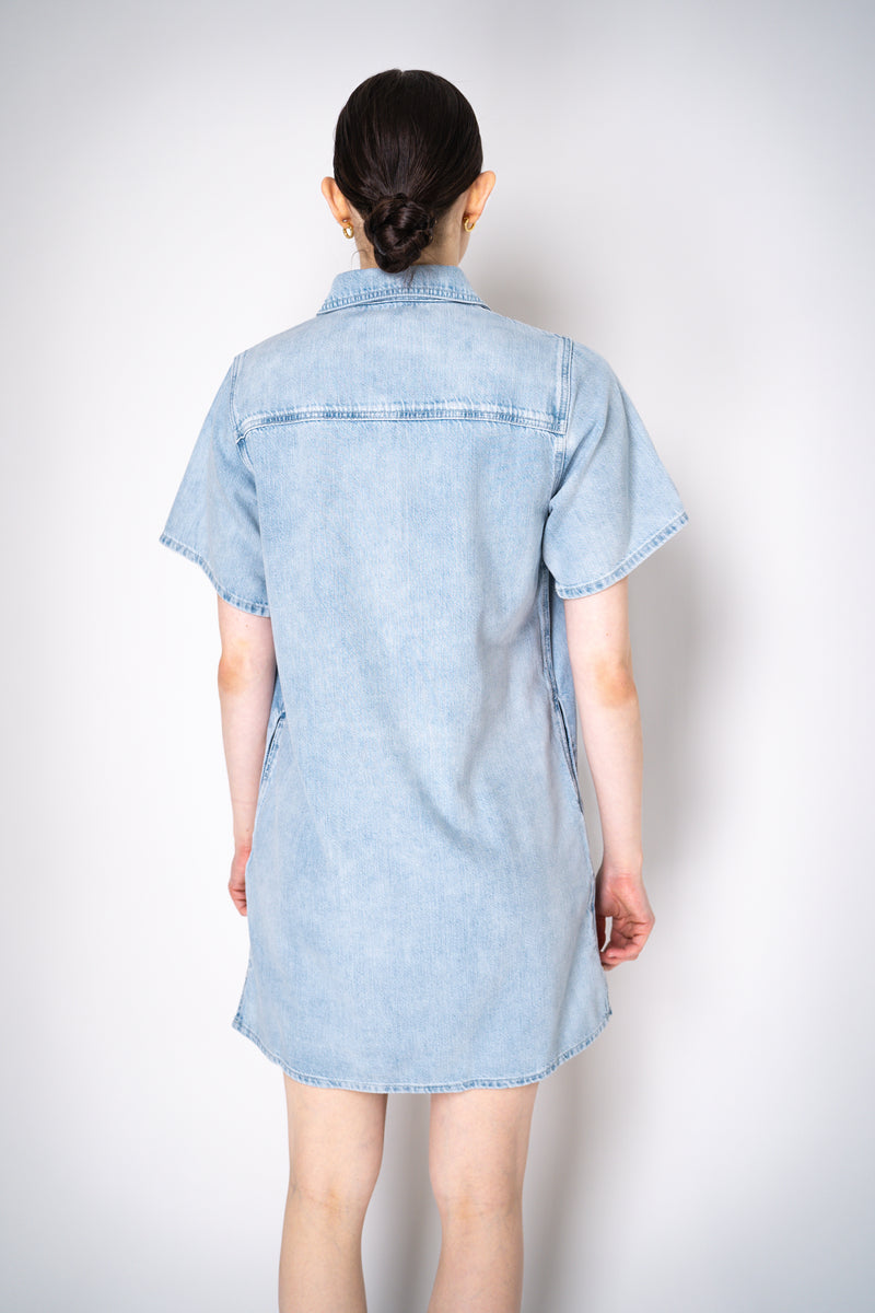 Rag & Bone Featherweight Denim Midi Shirt Dress Vancouver. Shop Online or in Store