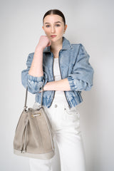 Rag & Bone Featherweight "Lara" Cropped Denim Bomber Jacket Vancouver. Shop Online or in Store