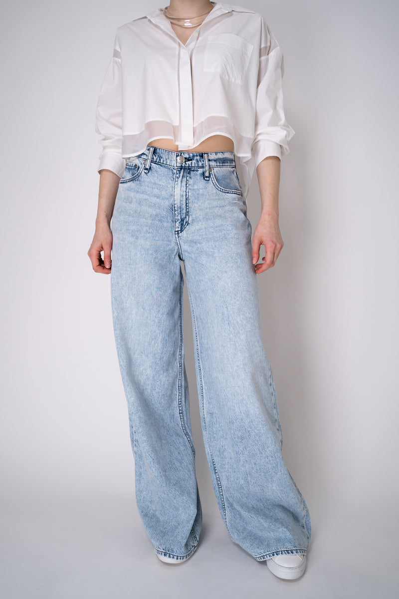 Rag & Bone Featherweight Sofie Wide Leg Jeans in Bellport Vancouver. Shop Online or in Store