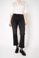 Rag & Bone Flexi Peyton Mid-Rise Bootcut Cropped Jeans in Black Vancouver. Shop Online or in Store.