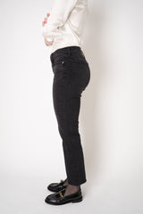 Rag & Bone Flexi Peyton Mid-Rise Bootcut Cropped Jeans in Black Vancouver. Shop Online or in Store.