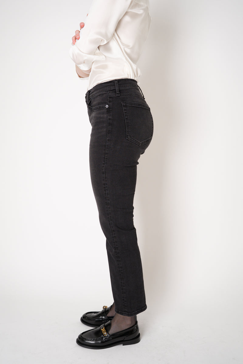 Rag & Bone Flexi Peyton Mid-Rise Bootcut Cropped Jeans in Black Vancouver. Shop Online or in Store.