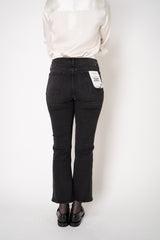 Rag & Bone Flexi Peyton Mid-Rise Bootcut Cropped Jeans in Black Vancouver. Shop Online or in Store.
