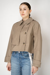 Rag & Bone Jamie Cropped Trench Coat in Sand Vancouver. Shop Online or in Store.