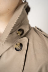 Rag & Bone Jamie Cropped Trench Coat in Sand Vancouver. Shop Online or in Store.