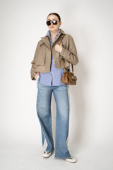 Rag & Bone Jamie Cropped Trench Coat in Sand Vancouver. Shop Online or in Store.
