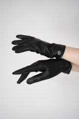 Rag & Bone Joni Cashmere-Lined Leather Gloves in Black Vancouver. Shop Online or in Store.