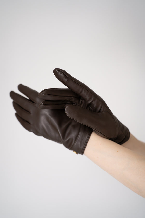 Rag & Bone Joni Cashmere-Lined Leather Gloves in Dark Espresso Vancouver. Shop Online or in Store.