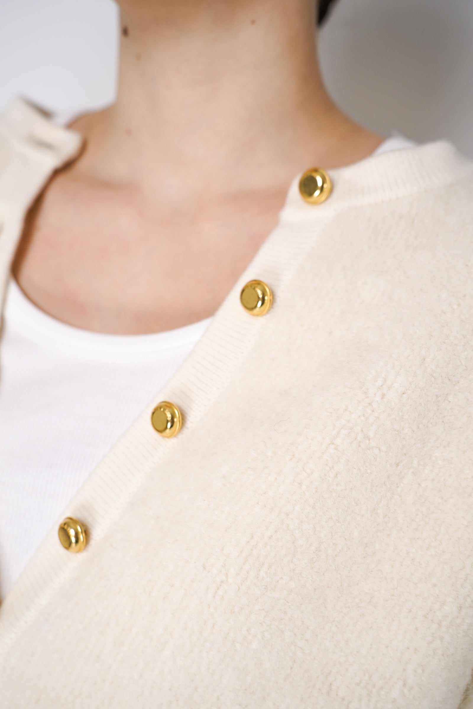 Rag & Bone Kaia Bouclé Cardigan in Off-White – Ashia Mode