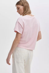 Rag & Bone Kelly Washed Boxy Tee in Pink Vancouver. Shop Online or in Store.