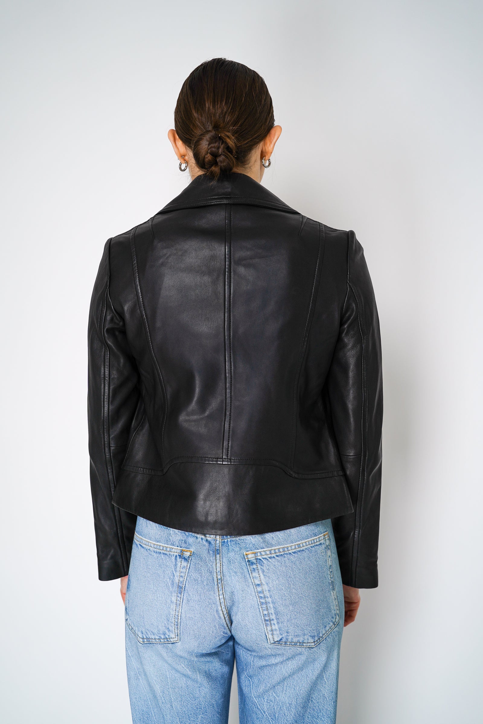 Rag & Bone Mack Moto Style Leather Jacket in Black – Ashia Mode
