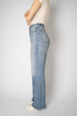 Rag & Bone Miramar High-Rise Shea Straight Leg Pants in Tessa Blue Vancouver. Shop Online or in Store.