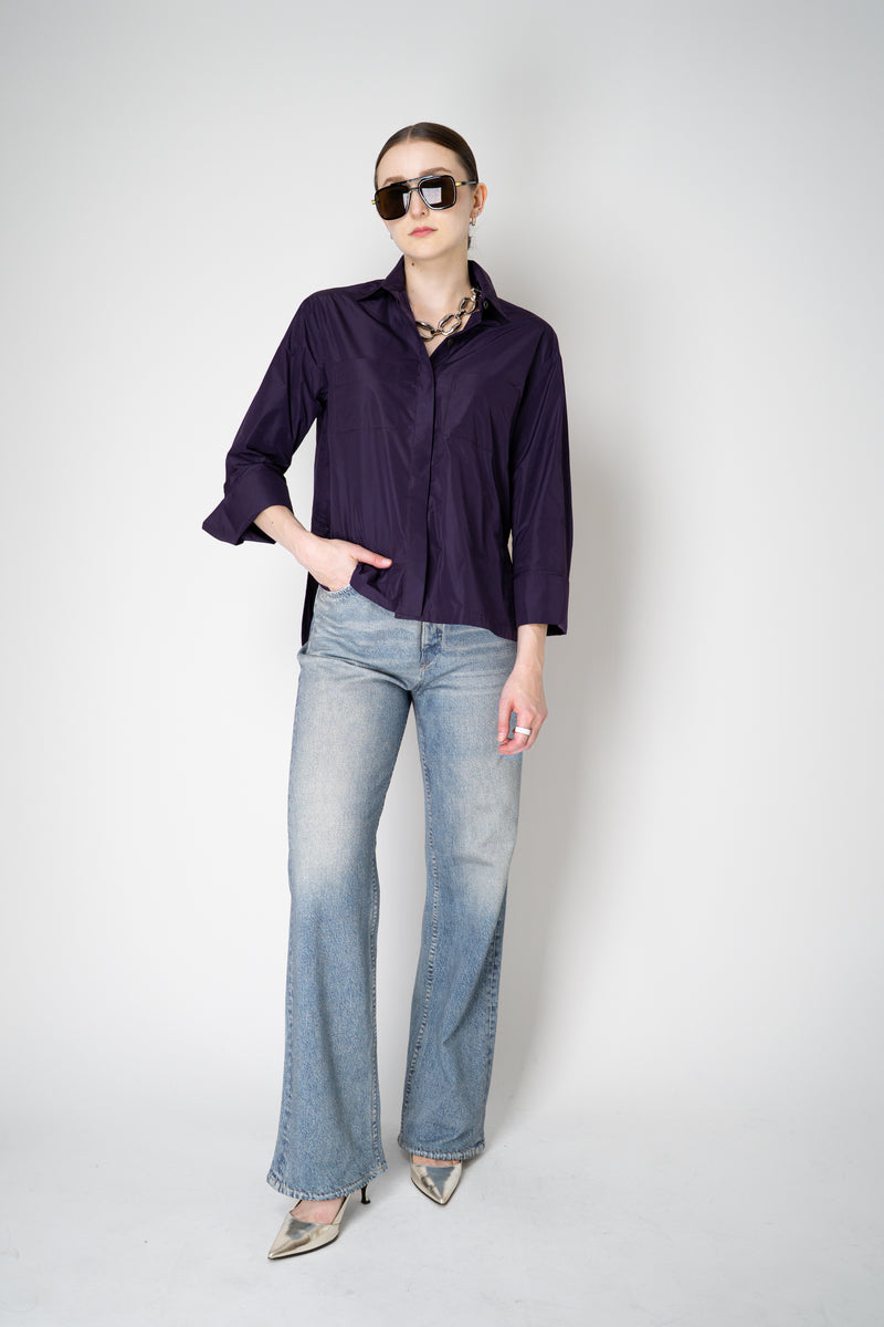 Rag & Bone Miramar High-Rise Shea Straight Leg Pants in Tessa Blue Vancouver. Shop Online or in Store.
