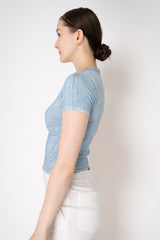 Rag & Bone Miramar Jersey Baby T-Shirt in Light Blue Wash Vancouver. Shop Online or in Store.
