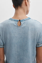 Rag & Bone Miramar Kelly T-shirt Dress in Mid Blue Wash Vancouver. Shop Online or in Store.