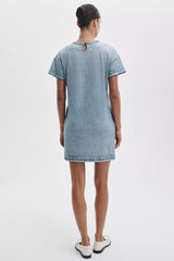 Rag & Bone Miramar Kelly T-shirt Dress in Mid Blue Wash Vancouver. Shop Online or in Store.
