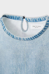 Rag & Bone Miramar Kelly T-shirt Dress in Mid Blue Wash Vancouver. Shop Online or in Store.