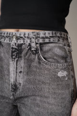 Rag & Bone Miramar Shea High Rise Straight Leg Jeans in Black Wash Vancouver. Shop Online or in Store.