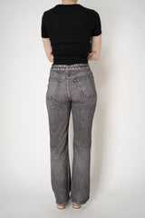 Rag & Bone Miramar Shea High Rise Straight Leg Jeans in Black Wash Vancouver. Shop Online or in Store.