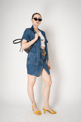 Rag & Bone Miramar Short-Sleeve Lounge Shirt in Dark Blue Vancouver. Shop Online or in Store.