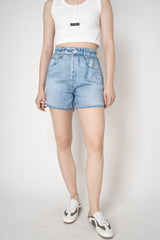 Rag & Bone Miramar Slink Walking Shorts in Light Denim Print Vancouver. Shop Online or in Store.