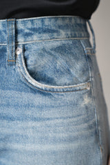 Rag & Bone Miramar "Sofie" Terry Cloth Wide Leg Pant in Light Raily Denim Wash Vancouver. Shop Online or in Store.