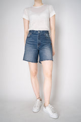 Rag & Bone Miramar Terry Cloth "Kaia" Shorts in Dark Blue Denim Print Vancouver. Shop Online or in Store