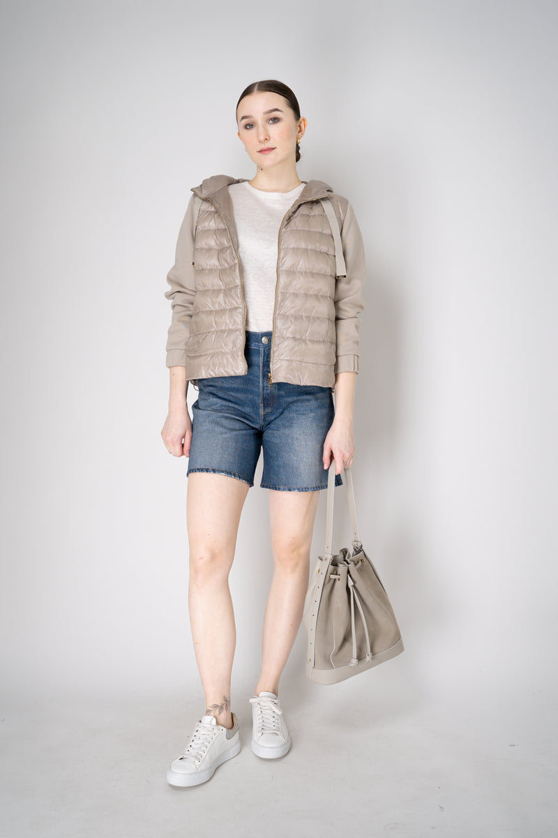 Rag & Bone Miramar Terry Cloth "Kaia" Shorts in Dark Blue Denim Print Vancouver. Shop Online or in Store