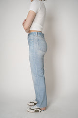 Rag & Bone Miramar Terry Cloth Straight Leg Jeans in Light Blue Wash Vancouver. Shop Online or in Store.