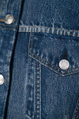 Rag & Bone Miramar Terry Cloth Trucker Jacket in Dark Blue Wash Vancouver. Shop Online or in Store.