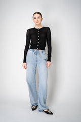 Rag & Bone "Molly" Knit Mesh Cardigan in Black Vancouver. Shop Online or in Store.