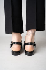 Rag & Bone Moto Astra Leather Slingback Flats in Black Vancouver. Shop Online or in Store