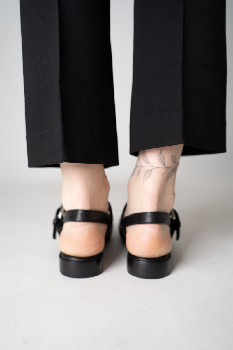 Rag & Bone Moto Astra Leather Slingback Flats in Black Vancouver. Shop Online or in Store