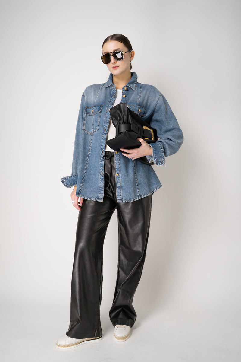 Rag & Bone Phoebe Faux Leather Pants in Black Vancouver. Shop Online or in Store.