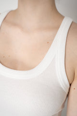 Rag & Bone Ribbed Tank Top in White Vancouver. Shop Online or in Store.
