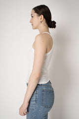 Rag & Bone Ribbed Tank Top in White Vancouver. Shop Online or in Store.
