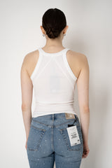 Rag & Bone Ribbed Tank Top in White Vancouver. Shop Online or in Store.