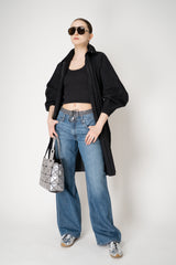 Rag & Bone Saige Relaxed Straight Boxer Jeans in Mid Blue Vancouver. Shop Online or in Store.
