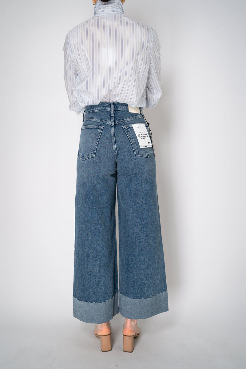 Rag & Bone "Sofie" Ankle-Length Wide-Leg Jeans with Turned Cuffs Vancouver. Shop Online or in Store