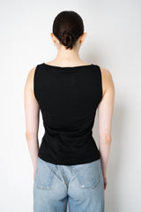 Rag & Bone Stretch Knit Boatneck Tank Top in Black Vancouver. Shop Online or in Store.