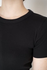 Rag & Bone The Essential Ribbed T-Shirt in Black Vancouver. Shop Online or in Store.