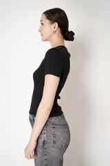 Rag & Bone The Essential Ribbed T-Shirt in Black Vancouver. Shop Online or in Store.