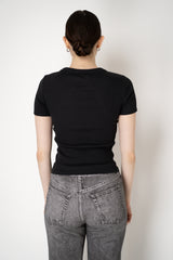 Rag & Bone The Essential Ribbed T-Shirt in Black Vancouver. Shop Online or in Store.