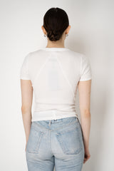 Rag & Bone The Essential Ribbed T-Shirt in White Vancouver. Shop Online or in Store.