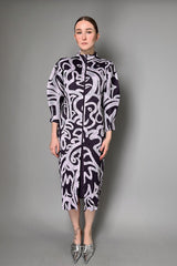 Pleats Please Issey Miyake SEEKER Coat in Light Purple- Ashia Mode- Vancouver, BC